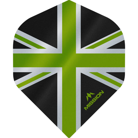 *Mission Alliance Union Jack Dart Flights - No2 - Std - Black - view 3