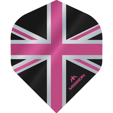 *Mission Alliance Union Jack Dart Flights - No2 - Std - Black - view 5