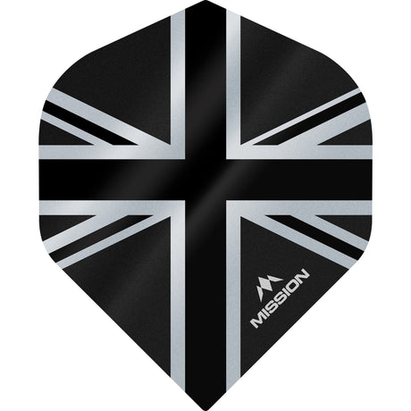 *Mission Alliance Union Jack Dart Flights - No2 - Std - Black - view 7