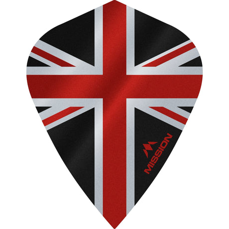 *Mission Alliance Union Jack Dart Flights - Kite - Black - view 2