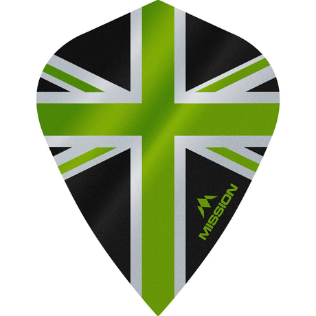 *Mission Alliance Union Jack Dart Flights - Kite - Black - view 3