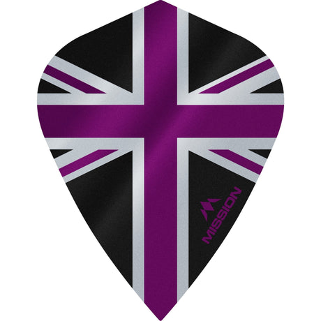 *Mission Alliance Union Jack Dart Flights - Kite - Black - view 6