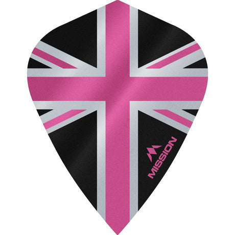 *Mission Alliance Union Jack Dart Flights - Kite - Black - view 5