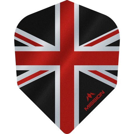 *Mission Alliance Union Jack Dart Flights - No6 - Std - Black - view 2