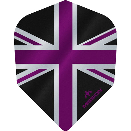 *Mission Alliance Union Jack Dart Flights - No6 - Std - Black - view 6