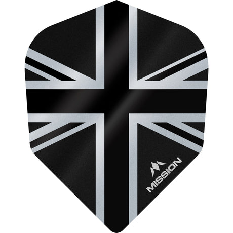 *Mission Alliance Union Jack Dart Flights - No6 - Std - Black - view 7