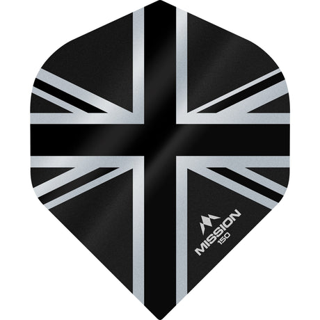 *Mission Alliance Union Jack Dart Flights - 150 - No2 - Black - view 5