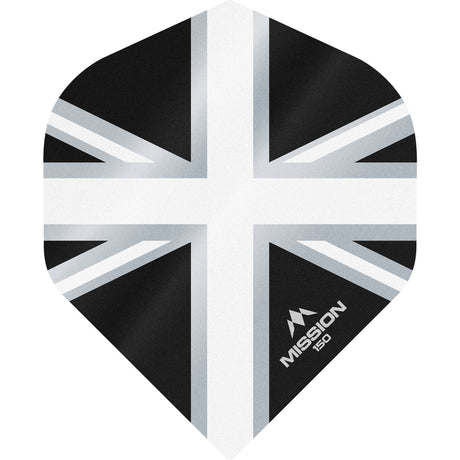 *Mission Alliance Union Jack Dart Flights - 150 - No2 - Black - view 7
