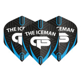 Hardcore Gerwyn Price Black, White & Grey Logo Standard Dart Flights by Red Dragon - view 2