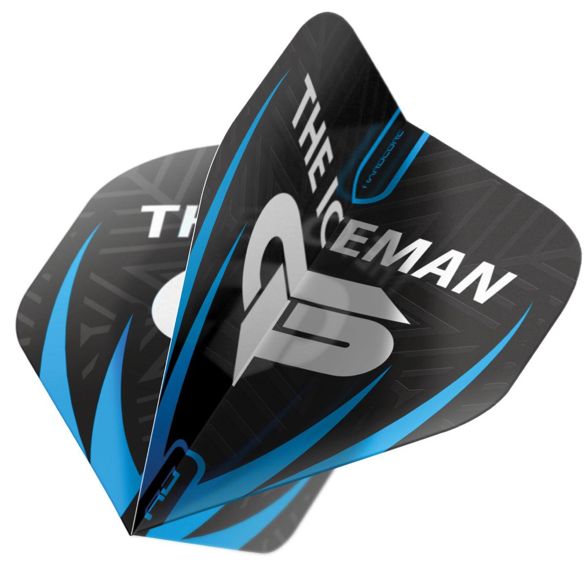 Hardcore Gerwyn Price Black, White & Grey Logo Standard Dart Flights by Red Dragon - view 3