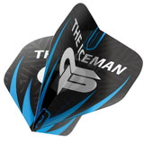 Hardcore Gerwyn Price Black, White & Grey Logo Standard Dart Flights by Red Dragon - view 3