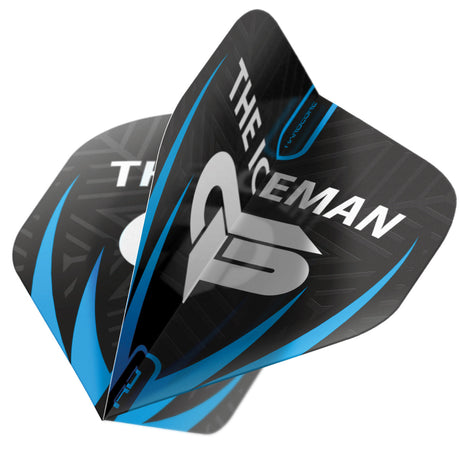 Hardcore Gerwyn Price Black, White & Grey Logo Standard Dart Flights by Red Dragon - view 3