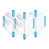 Hardcore Ionic Gerwyn Price White & Blue Stripe Standard Dart Flights by Red Dragon - view 2