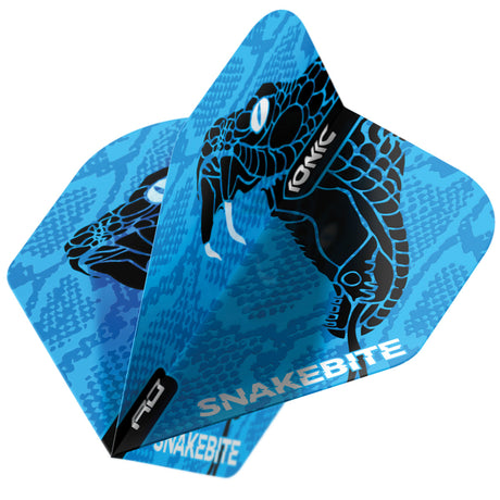 Hardcore Ionic Snakebite Blue Head Standard Dart Flights by Red Dragon - view 3