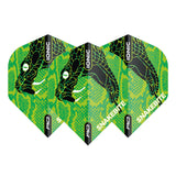 Hardcore Ionic Snakebite Green Head Standard Dart Flights by Red Dragon - view 2
