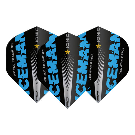 Hardcore Ionic Iceman World Champion Blue Edition Standard Dart Flights by Red Dragon - view 2
