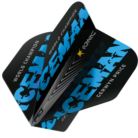 Hardcore Ionic Iceman World Champion Blue Edition Standard Dart Flights by Red Dragon - view 3