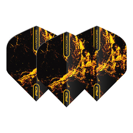 Hardcore Radical Golden Strike Standard Dart Flights by Red Dragon - view 2