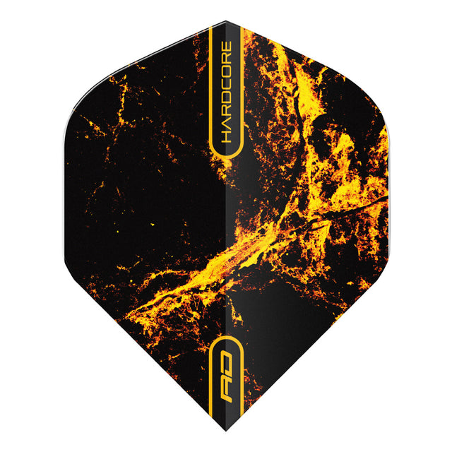 Hardcore Radical Golden Strike Standard Dart Flights by Red Dragon