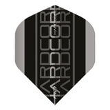 Hardcore XT Grey and Black Triple Standard Dart Flights by Red Dragon