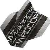 Hardcore XT Grey and Black Triple Standard Dart Flights by Red Dragon - view 3