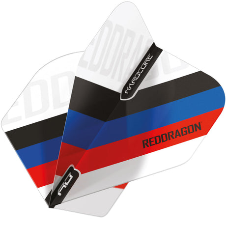 Hardcore XT Radical Red Dragon Tri Stripe Standard Dart Flights by Red Dragon - view 3