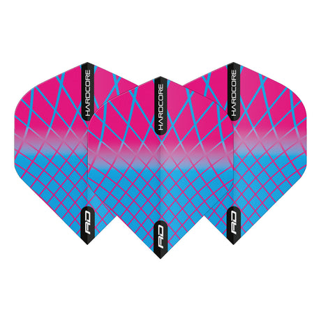 Hardcore Radical Harlequin Standard Dart Flights by Red Dragon - view 2