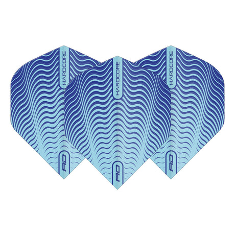 Hardcore Radical Blue Wave Shimmer Standard Dart Flights by Red Dragon - view 2