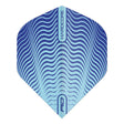 Hardcore Radical Blue Wave Shimmer Standard Dart Flights by Red Dragon