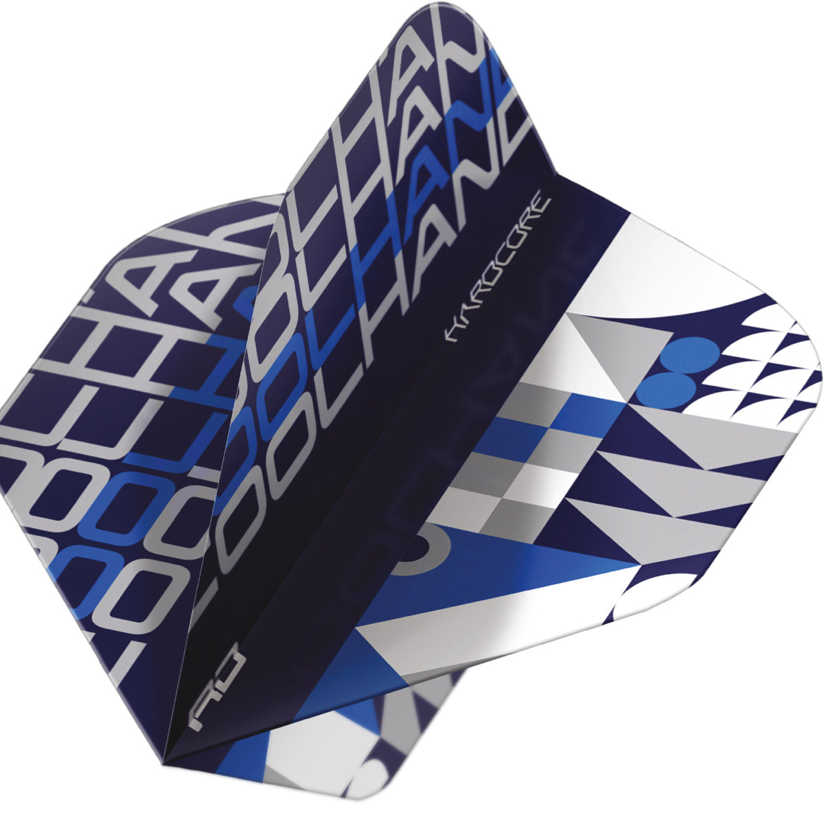 Hardcore Cool Hand Stack Black & Blue Standard Dart Flights by Red Dragon - view 3