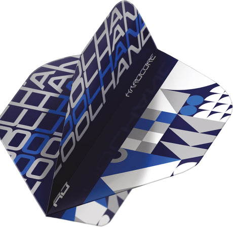 Hardcore Cool Hand Stack Black & Blue Standard Dart Flights by Red Dragon - view 3