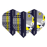 Hardcore Snakebite Stack Black & Yellow Standard Dart Flights by Red Dragon - view 2