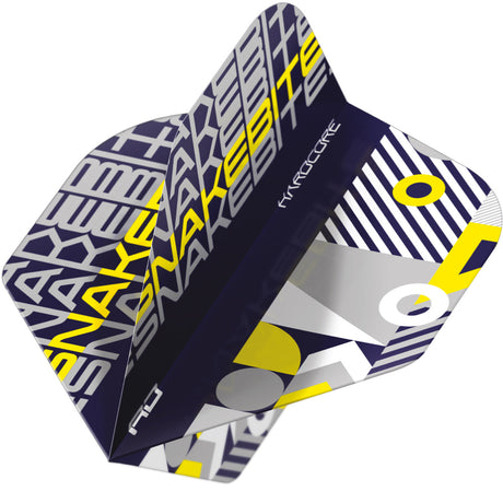 Hardcore Snakebite Stack Black & Yellow Standard Dart Flights by Red Dragon - view 3
