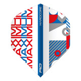 Hardcore Josh Payne Stack White & Blue Standard Dart Flights by Red Dragon