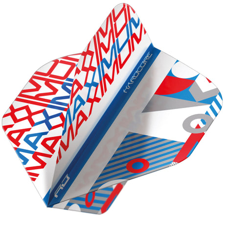 Hardcore Josh Payne Stack White & Blue Standard Dart Flights by Red Dragon - view 3
