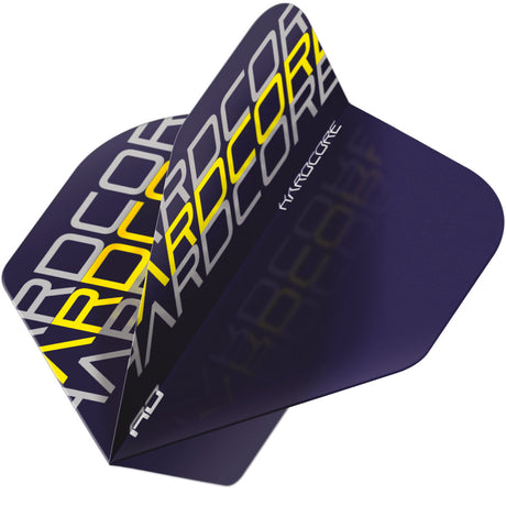 Hardcore XT Radical Yellow Triple Standard Dart Flights by Red Dragon - view 3