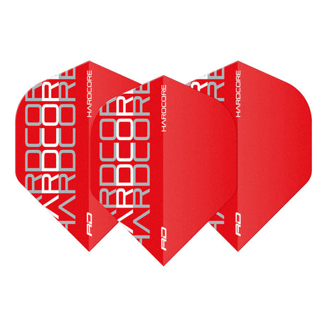 Hardcore XT Radical White Triple Standard Dart Flights by Red Dragon - view 2