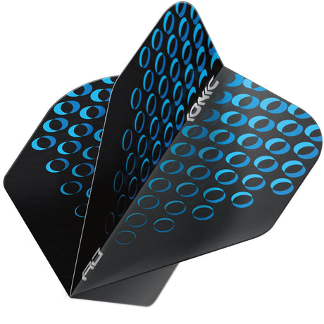 Hardcore Ionic Blue Circles Standard Dart Flights by Red Dragon - view 3