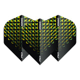 Hardcore Ionic Yellow Circles Standard Dart Flights by Red Dragon - view 2