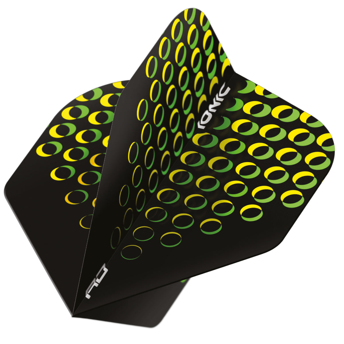 Hardcore Ionic Yellow Circles Standard Dart Flights by Red Dragon - view 3