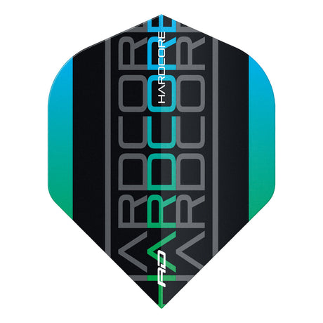 Hardcore XT Green Triple Standard Dart Flights by Red Dragon