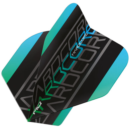 Hardcore XT Green Triple Standard Dart Flights by Red Dragon - view 3