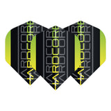 Hardcore XT Yellow Triple Standard Dart Flights by Red Dragon - view 2