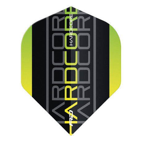 Hardcore XT Yellow Triple Standard Dart Flights by Red Dragon