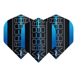 Hardcore XT Blue Triple Standard Dart Flights by Red Dragon - view 2