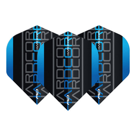 Hardcore XT Blue Triple Standard Dart Flights by Red Dragon - view 2