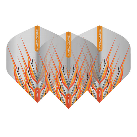 Hardcore Snakebite Orange Mohawk Standard Dart Flights by Red Dragon - view 2