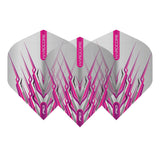 Hardcore Snakebite Pink Mohawk Standard Dart Flights by Red Dragon - view 2