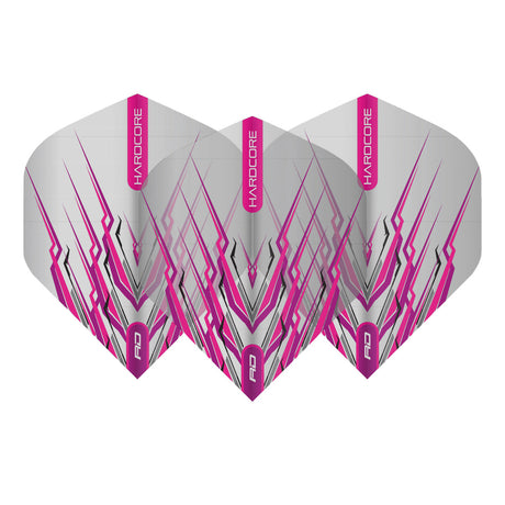 Hardcore Snakebite Pink Mohawk Standard Dart Flights by Red Dragon - view 2