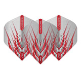 Hardcore Snakebite Red Mohawk Standard Dart Flights by Red Dragon - view 2